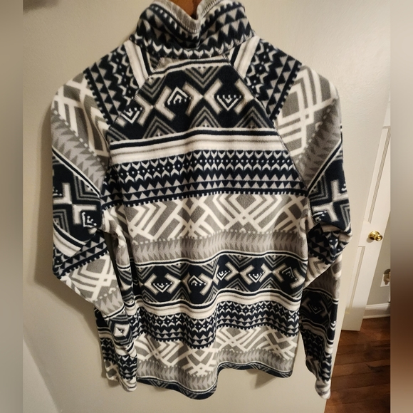 Eddie Bauer twilight blue women's fleece pullover half zip size large - Picture 3 of 9